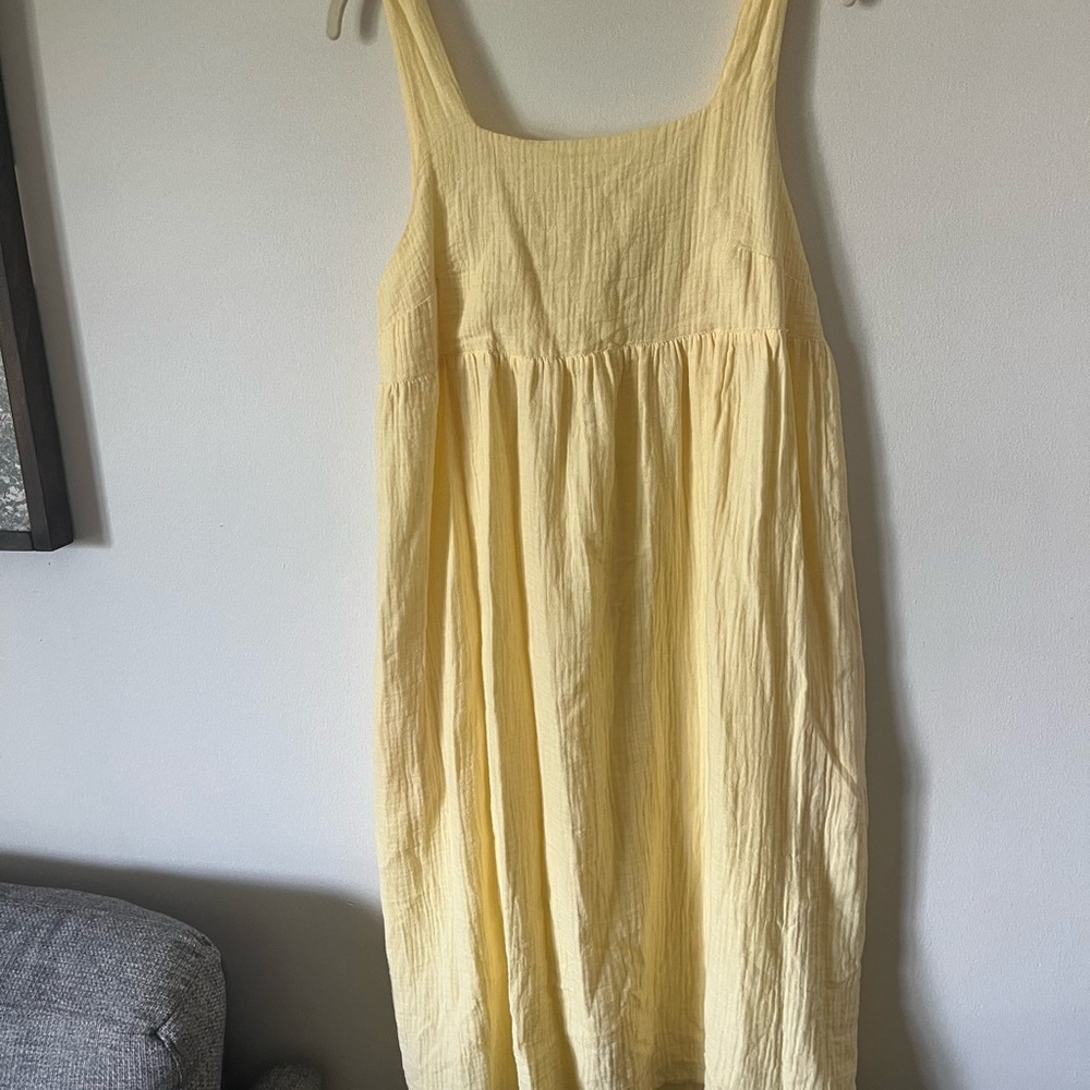 Stars Above Yellow Midi Dress